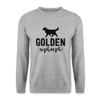 Floral Dog Mom Shirts For Women Gift Golden - Unisex Sweatshirt - salt & pepper - Front - Alina (178cm) & Michal (187cm)