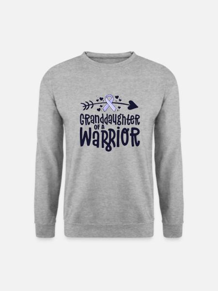 Enkelin eines Kriegers - Unisex Pullover - Weißgrau meliert