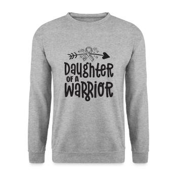 Fille d’un guerrier de la maladie rare - Sweat-shirt Unisexe - gris chiné - Devant - Alina (178cm) & Michal (187cm)