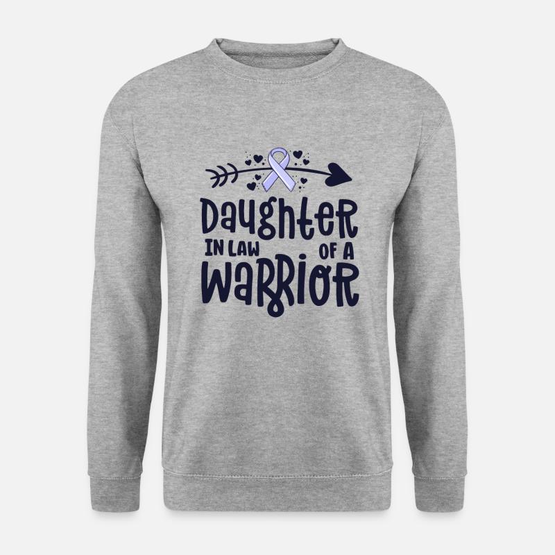 Schwiegertochter eines Kriegers - Unisex Pullover - Weißgrau meliert