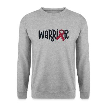 Vascular Malformation Warrior Burgundy Hemangioma - Unisex Sweatshirt - salt & pepper - Front - Alina (178cm) & Michal (187cm)