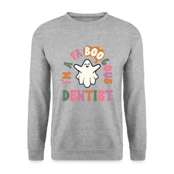 Faboolous Lawyer Retro Halloween Attorney - Sweat-shirt Unisexe - gris chiné - Devant - Alina (178cm) & Michal (187cm)