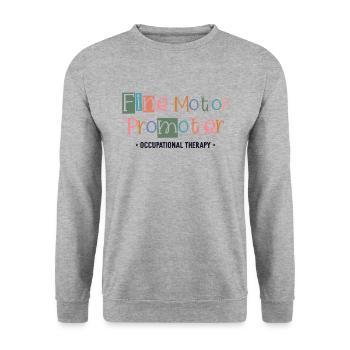 Promoteur de motricité fine ergothérapie ergothérapie - Sweat-shirt Unisexe - gris chiné - Devant - Alina (178cm) & Michal (187cm)