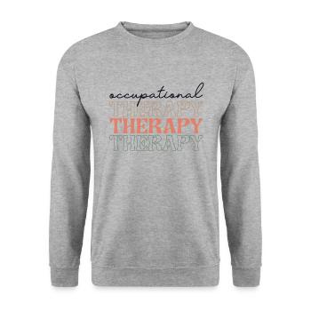 Motiver l’ergothérapie Orthophonie École d’ergothérapie - Sweat-shirt Unisexe - gris chiné - Devant - Alina (178cm) & Michal (187cm)