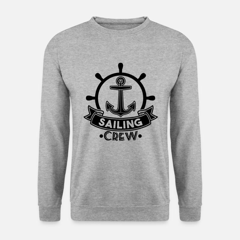 SAILING CREW - Unisex Pullover - Weißgrau meliert