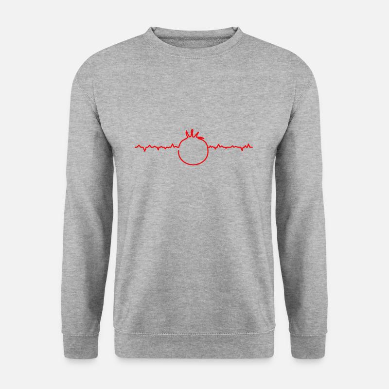 Tomate - Unisex Pullover - Weißgrau meliert
