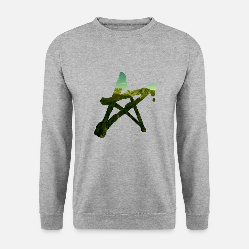Design - Unisex Pullover - Weißgrau meliert