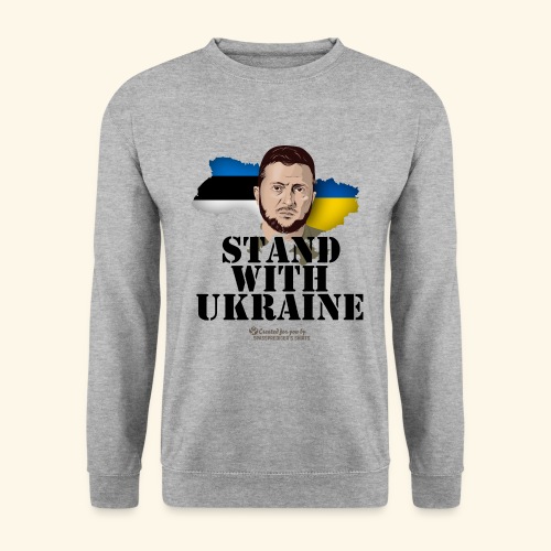 Selenskyj T-Shirt Estland Stand with Ukraine - Unisex Pullover