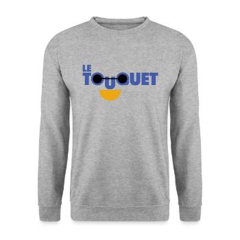 Le Touquet - Sunglasses - Unisex Sweatshirt - salt & pepper - Front - Alina (178cm) & Michal (187cm)