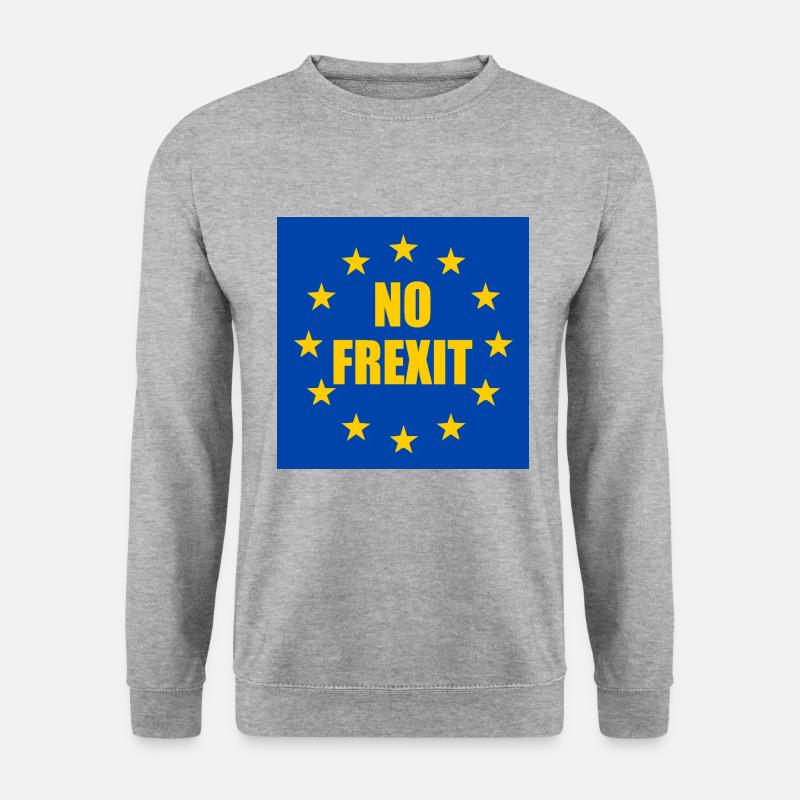 No frexit - Unisex Pullover - Weißgrau meliert