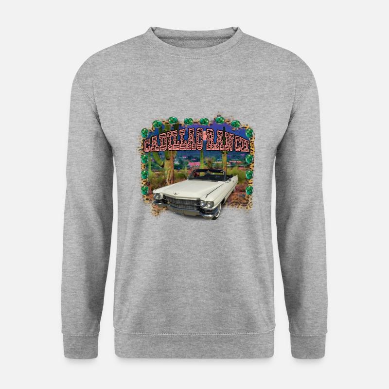 Cadillac Ranch - Unisex Pullover - Weißgrau meliert
