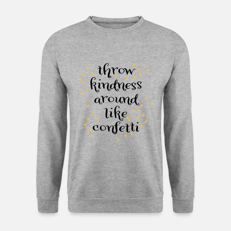 Liebe - Unisex Pullover - Weißgrau meliert