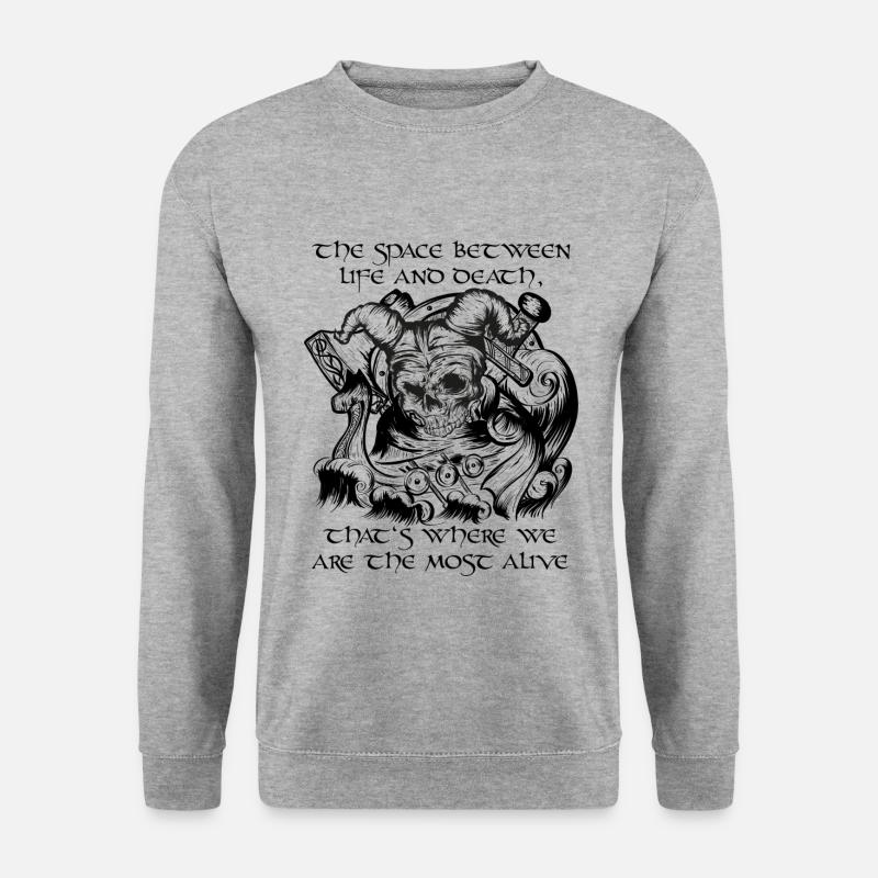 Old Viking - Unisex Pullover - Weißgrau meliert