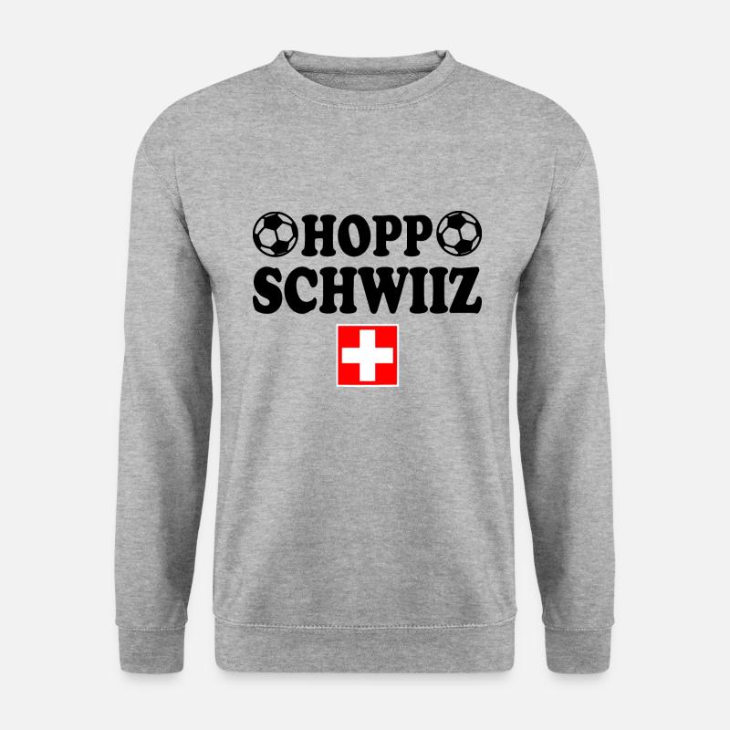 Schweiz - Unisex Pullover - Weißgrau meliert