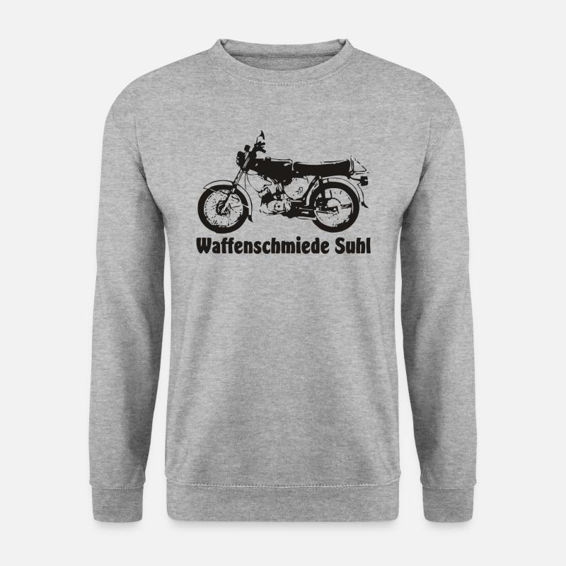 Simson S51 Waffenschmiede - Unisex Pullover - Weißgrau meliert