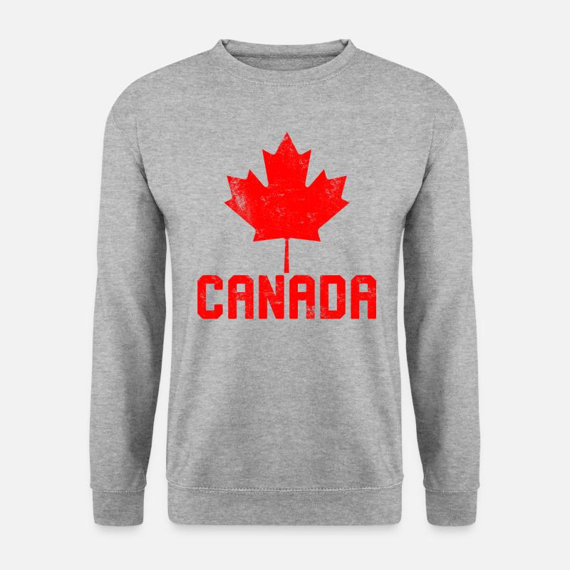 Drapeau Maple Leaf Canada - Sweat-shirt Unisexe - gris chiné