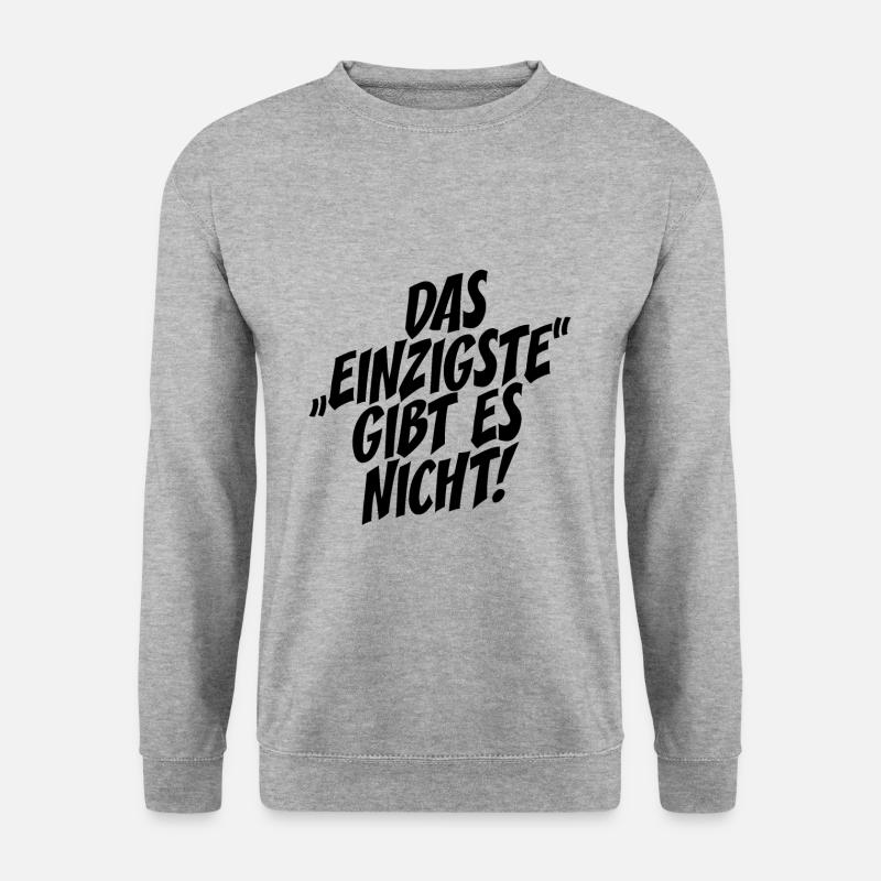 Das Einzigste Gibt Es Nicht Grammatik Germanistik - Unisex Pullover - Weißgrau meliert