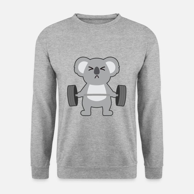 Deadlift - Unisex Pullover - Weißgrau meliert