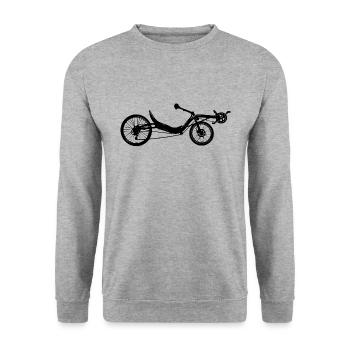 Recumbent recumbent bike - Unisex Sweatshirt - salt & pepper - Front - Alina (178cm) & Michal (187cm)