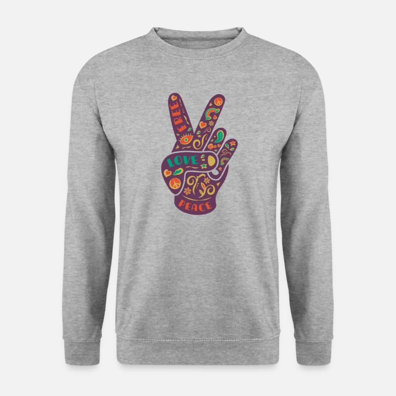 Peace Peace Free Love - Unisex Sweatshirt - salt & pepper