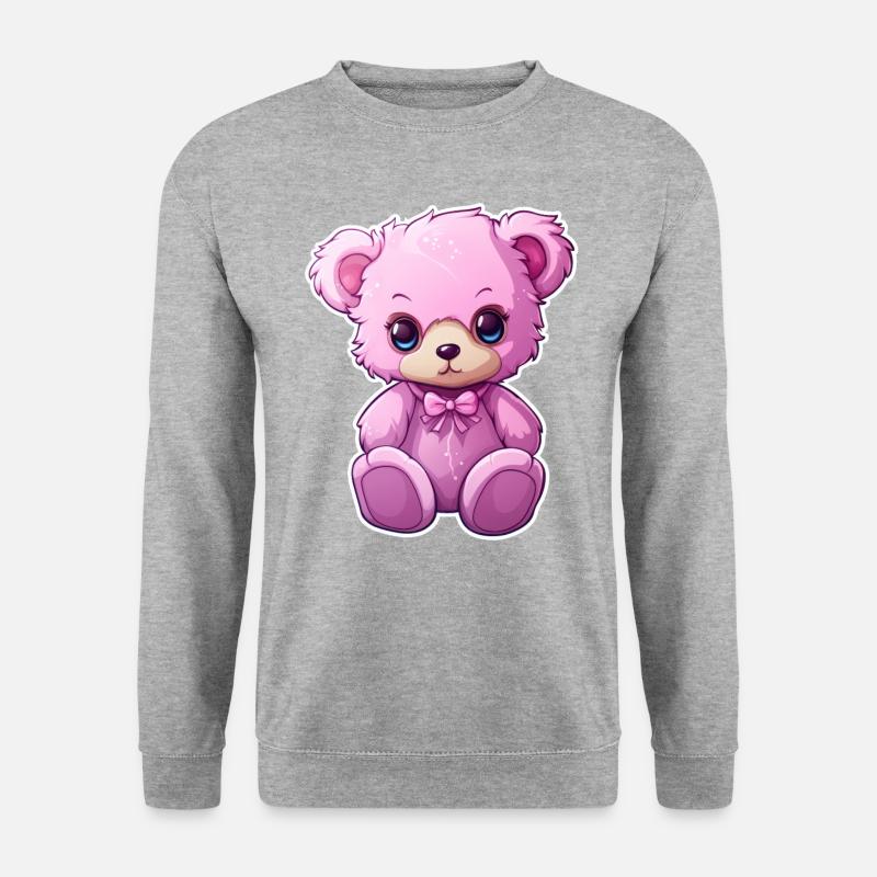 Teddy bär baby - Unisex Pullover - Weißgrau meliert