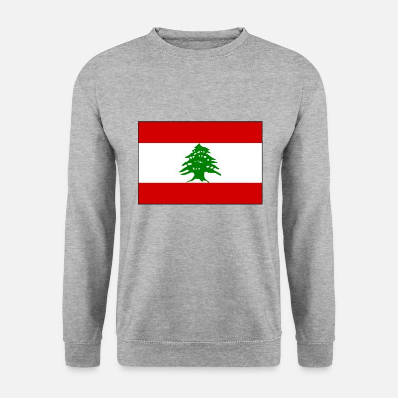 Libanon - Unisex Pullover - Weißgrau meliert