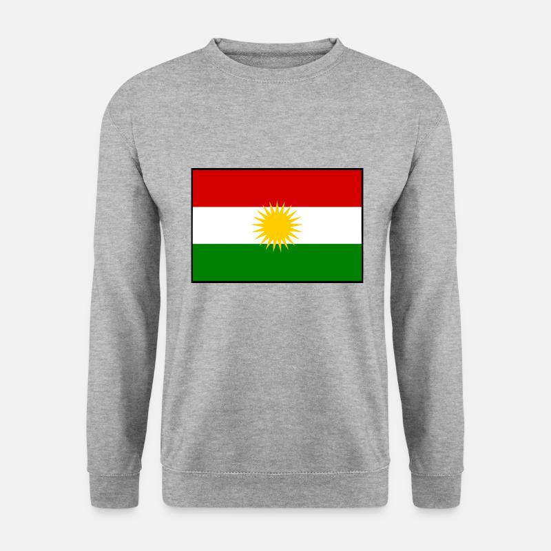 kurdistan - Unisex Pullover - Weißgrau meliert
