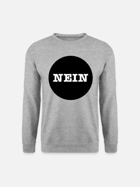 NO - pour NO-Sayers - Sweat-shirt Unisexe - gris chiné