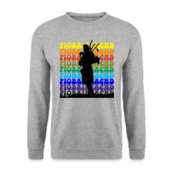Piobaireachd - Sweat-shirt Unisexe - gris chiné - Devant - Alina (178cm) & Michal (187cm)