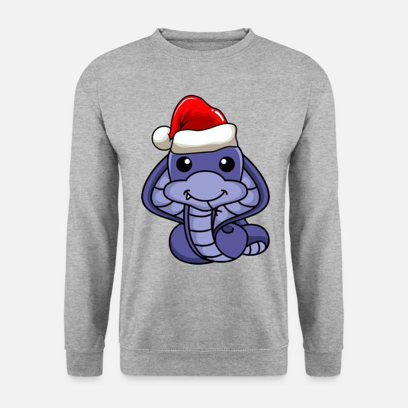 Snake Cobra Comic Christmas - Unisex Sweatshirt - salt & pepper
