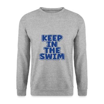 Cadeaux de nageur Garder dans le cadeau de natation de natation - Sweat-shirt Unisexe - gris chiné - Devant - Alina (178cm) & Michal (187cm)