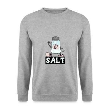 Kawaii Salt Shaker Halloween Costume Best Friend - Unisex Sweatshirt - salt & pepper - Front - Alina (178cm) & Michal (187cm)