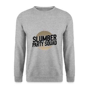 Sleepover Gifts Girl's Slumber Party Squad - Unisex Sweatshirt - salt & pepper - Front - Alina (178cm) & Michal (187cm)