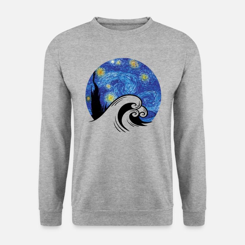 Van Gogh - Unisex Pullover - Weißgrau meliert