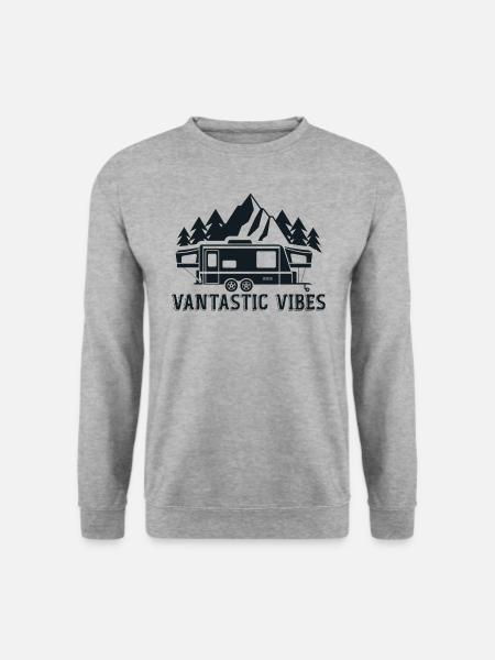 Vantastic Vibes! Van Travel Vibes - Unisex Sweatshirt - salt & pepper