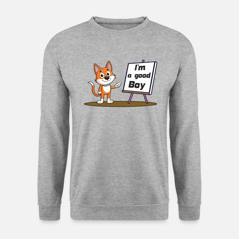 Good Boy - Unisex Pullover - Weißgrau meliert