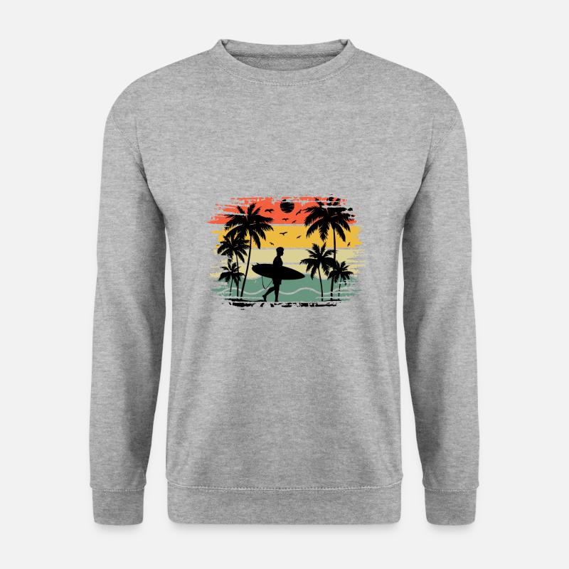 Surf retro sunset - Unisex Sweatshirt - salt & pepper