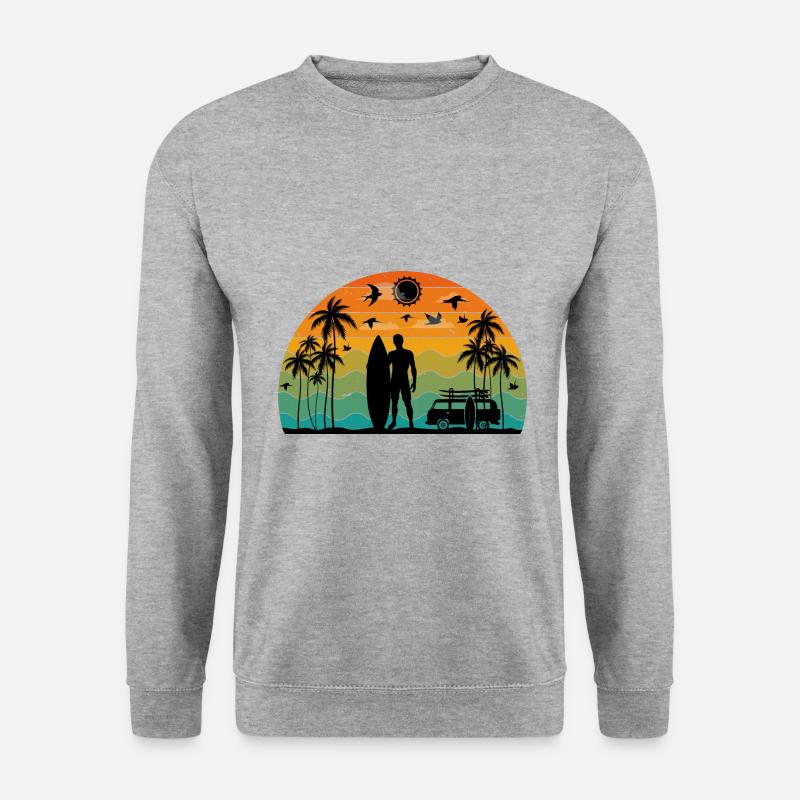 Surf retro sunset - Unisex Sweatshirt - salt & pepper