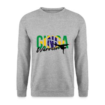 Ginga Capoeira for Brazilian Martial Arts - Unisex Sweatshirt - salt & pepper - Front - Alina (178cm) & Michal (187cm)