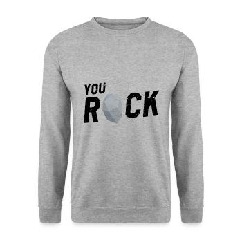 Collectionneur de pierres précieuses et recherche sur les pierres précieuses - Sweat-shirt Unisexe - gris chiné - Devant - Alina (178cm) & Michal (187cm)