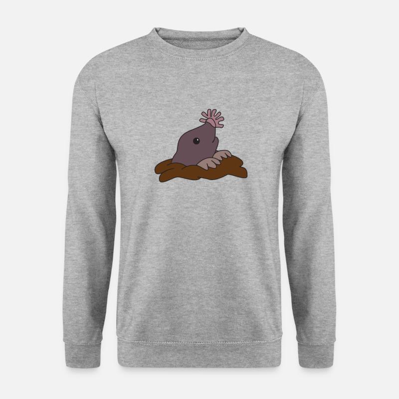 Star Mole Stars Mole Douce Taupe - Sweat-shirt Unisexe - gris chiné