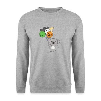 Ballons d'Halloween Koala pour enfants koalas mignons - Sweat-shirt Unisexe - gris chiné - Devant - Alina (178cm) & Michal (187cm)