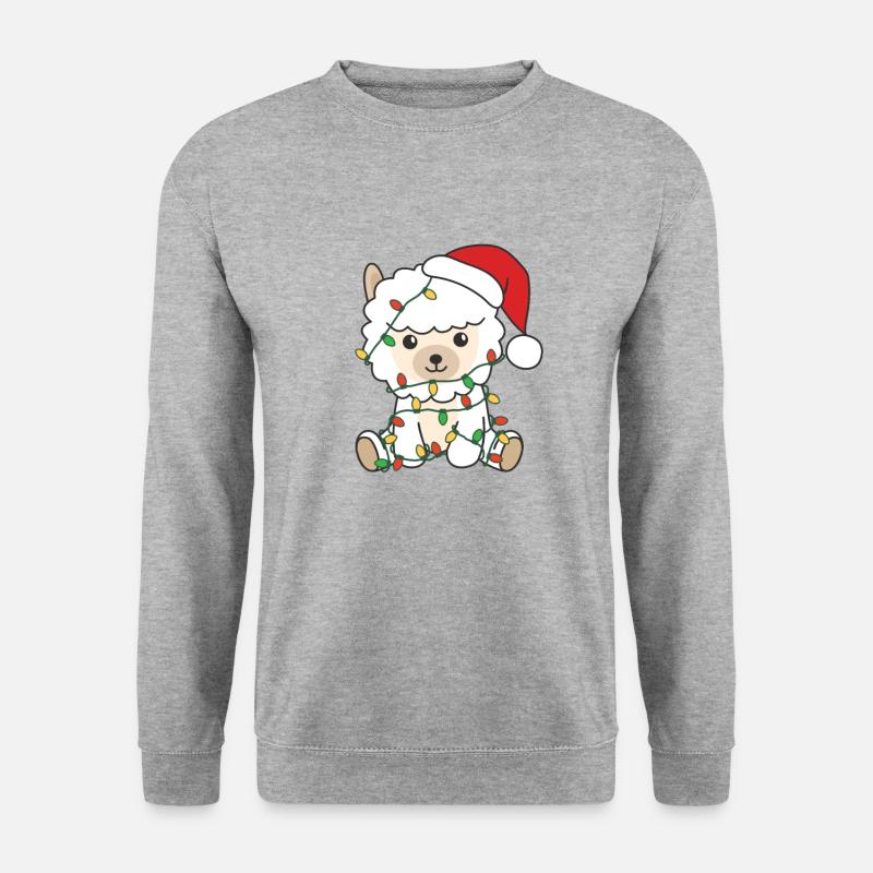 Alpaca Christmas Winter Animals Alpacas - Unisex Sweatshirt - salt & pepper