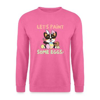 cute dogs for Easter Corgi - Unisex Sweatshirt - pink - Front