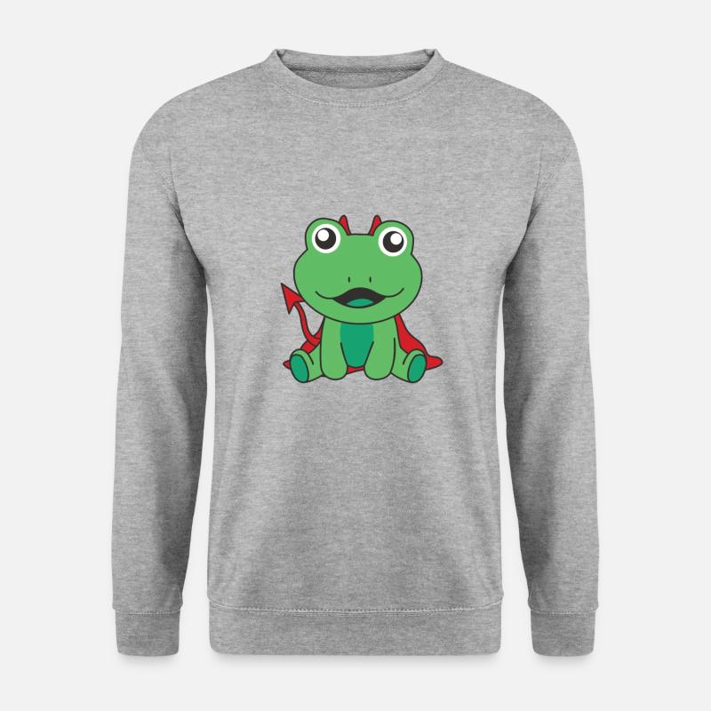 Frog Happy Halloween Devil Costume - Unisex Sweatshirt - salt & pepper