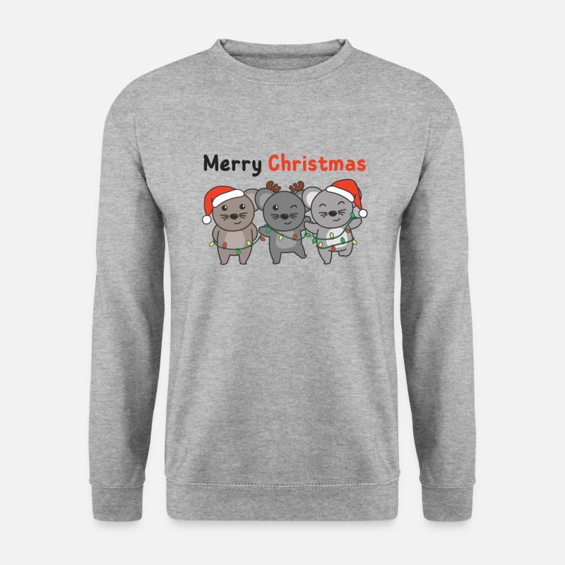 Mouse, Christmas, Winter, Animals, Mouse - Unisex Sweatshirt - salt & pepper