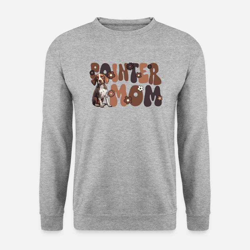 Pointer Groovy Pointer Mom - Unisex Sweatshirt - salt & pepper