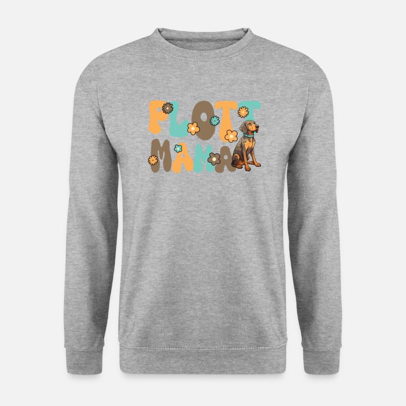 Plott Hound Groovy Plott Mom - Unisex Sweatshirt - salt & pepper