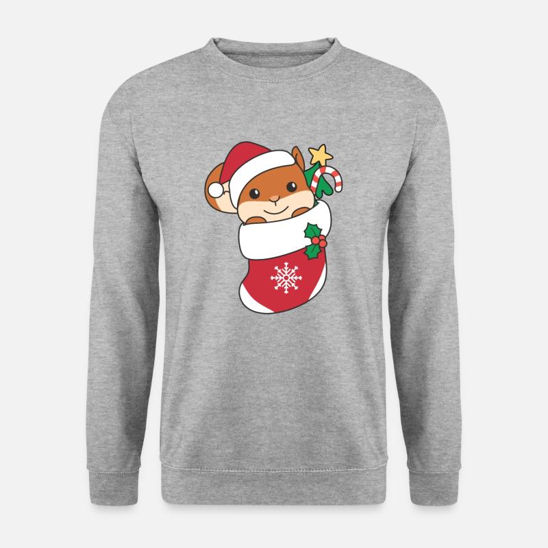 Squirrel Christmas Snow Winter Animals - Unisex Sweatshirt - salt & pepper