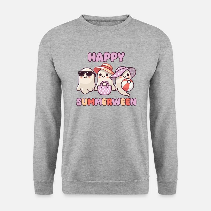 Happy Summerween Summer Halloween Ghost - Unisex Sweatshirt - salt & pepper